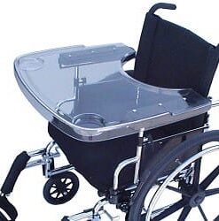 Rolstoeltafeltje transparant-Accessoires voor rolstoel en scooter