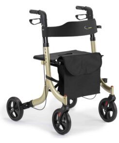 Light rollator champagne ook verkrijgbaar in andere maten en kleuren