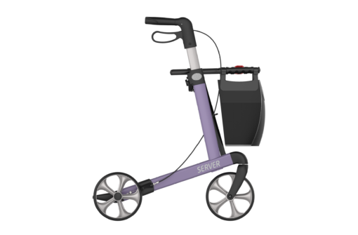 Lichtgewicht rollator Server purple lila