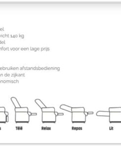 Sta op stoel verona specificaties