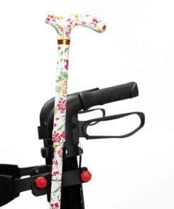 Four light rollator met stokhouder