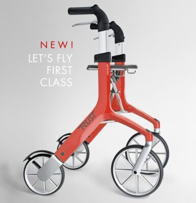 Lets Fly rollator rood 1