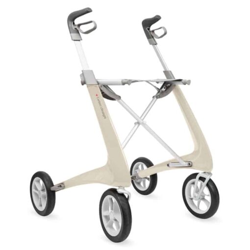 Lichtgewicht rollator carbon wit