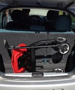 Nipglide rollator in the car