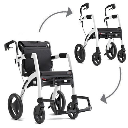 Rollz Motion Rollator en rolstoel in1 groen
