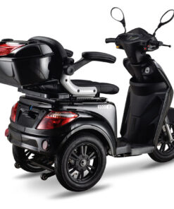 e1000 scootmobiel zwart met koffer