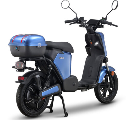 blauwe elektrische scooter s2 iva