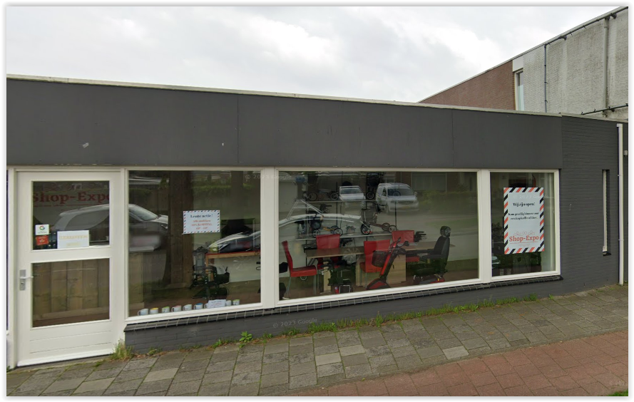 Hulpmiddelen bij het zorgpunt in Rijen wat gevestigd is aan de rembrandlaan 160 in de Shop Expo