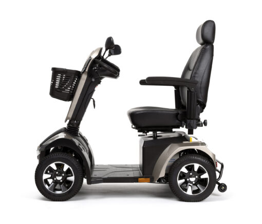 Zijaanzicht scootmobiel mercurius 4 champagne