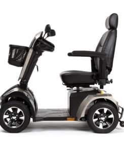 Mercurius 4D champagne Side view scaled Zijaanzicht scootmobiel mercurius 4 champagne