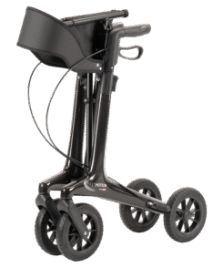 Carbon rollator carbon ingeklapt