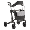 Carbon rollator carbon met tas en rugsteun