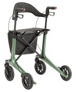 Carbon rollator groen achterkant