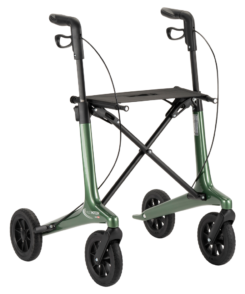 Carbon rollator groen zonder tas en rugsteun