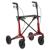 Carbon rollator rood zonder tas en rugsteun