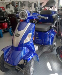 Demo Model - Rolektro scootmobiel E-Quad 25 - v2 premium Loodgel accu - kleur Blauw
