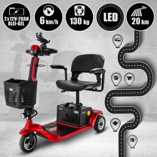 Rolektro E-Trike 6 V2 opvouwbare scootmobiel - Afbeelding 7