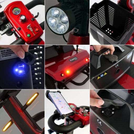 Rolektro E-Trike 6 V2 opvouwbare scootmobiel - Afbeelding 5