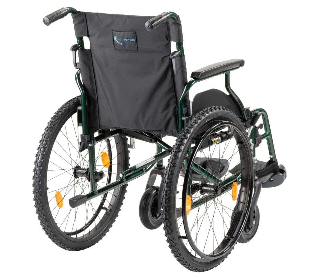m10 rolstoel groen achterkant MultiMotion M10 rolstoel - Afbeelding 3