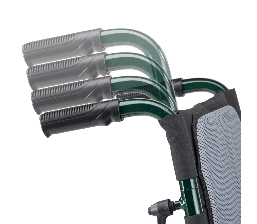 m10 rolstoel groen verstelbare handvaten MultiMotion M10 rolstoel - Afbeelding 5