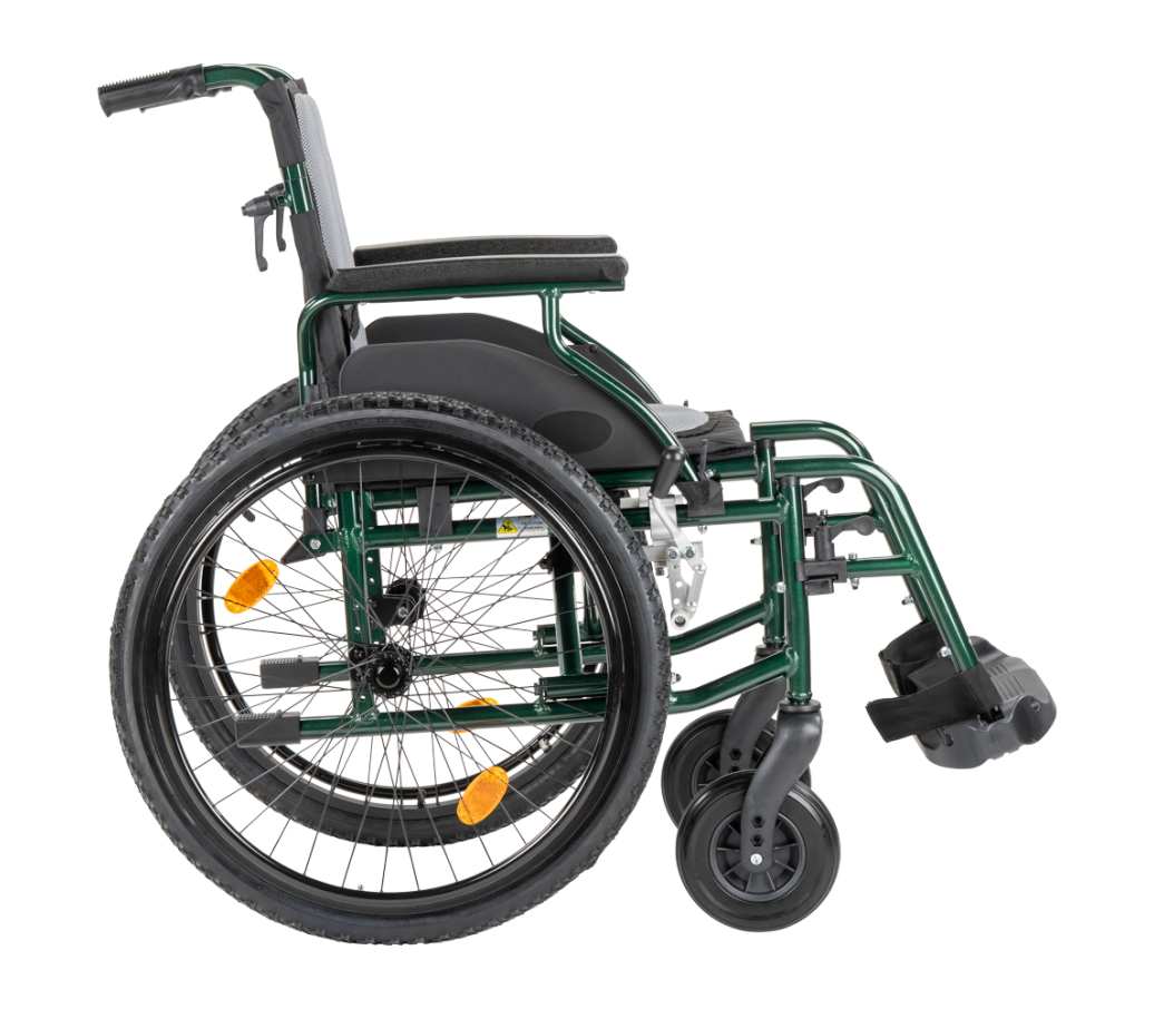m10 rolstoel groen zijkant MultiMotion M10 rolstoel - Afbeelding 6