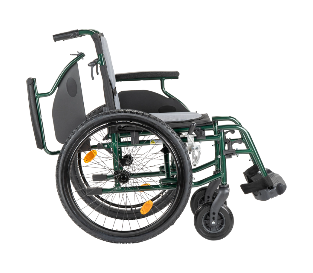 m10 rolstoel groen zijkant 2 MultiMotion M10 rolstoel - Afbeelding 7