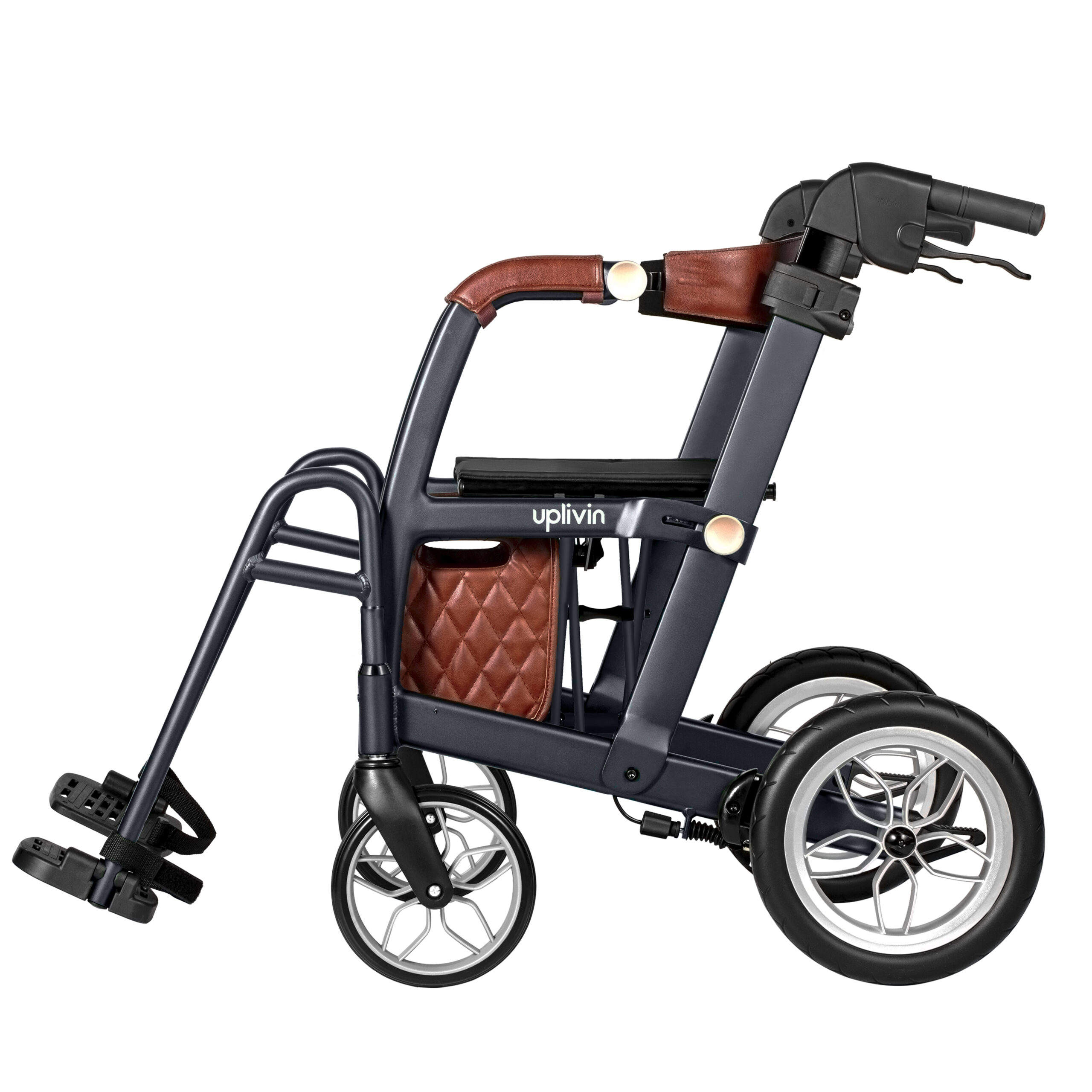 2n1 Black P01 scaled 1 Glide 2 in 1 rolstoel & rollator - Afbeelding 6