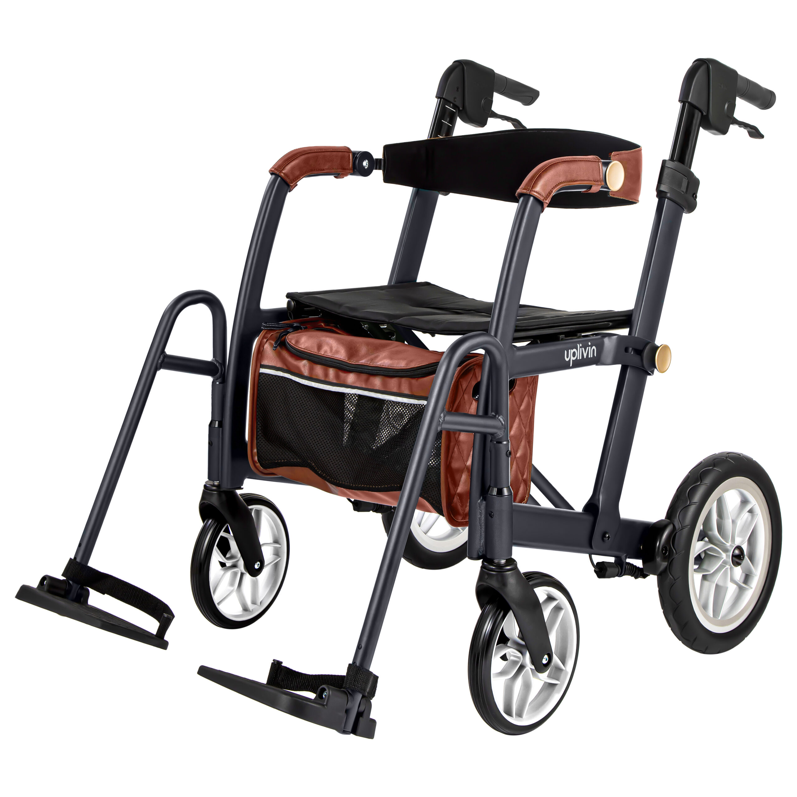 2n1 Black P03 scaled 1 Glide 2 in 1 rolstoel & rollator - Afbeelding 8
