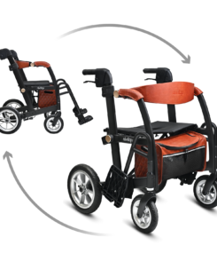 Glide 2 in 1 rolstoel & rollator