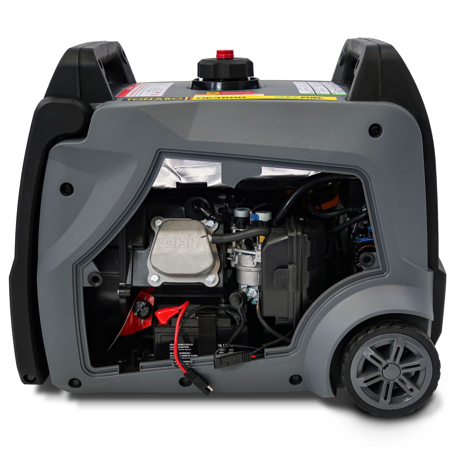 he3800 TONARO Inverter Generator HE 3800 – 3,8 kW | Dual Fuel (benzine & propaan) - Afbeelding 2