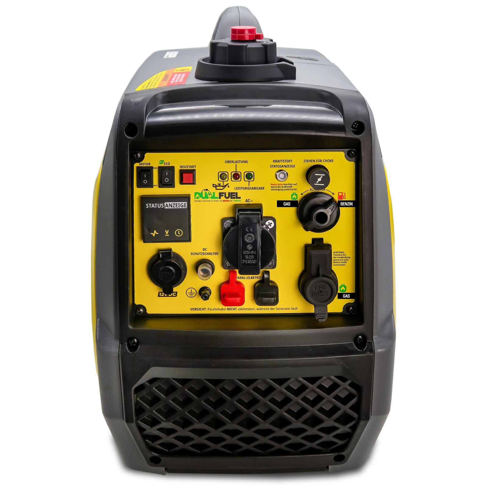 stromgenerator he1900 TONARO Inverter Aggregraat HE1900- 2300W Power Generator – Dubbele werking op benzine of propaan - Afbeelding 5