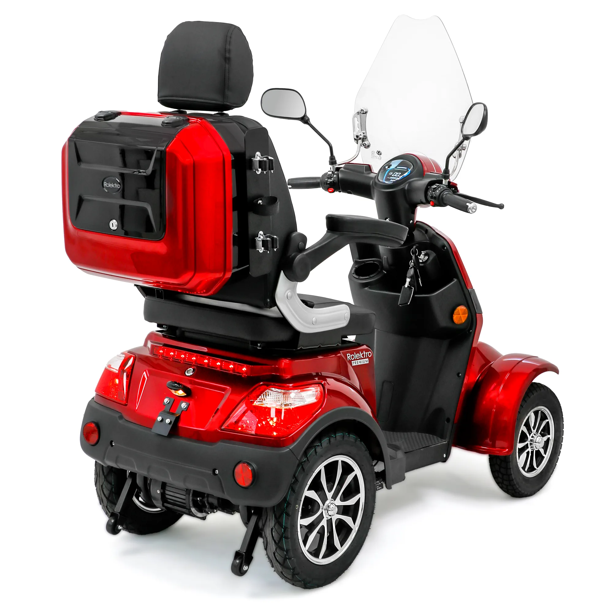 35123 E Quad25V2 Premium Rot 002.jpg Rolektro E-Quad V.2 PremiumRolektro E-Quad V.2 Premium - Afbeelding 5