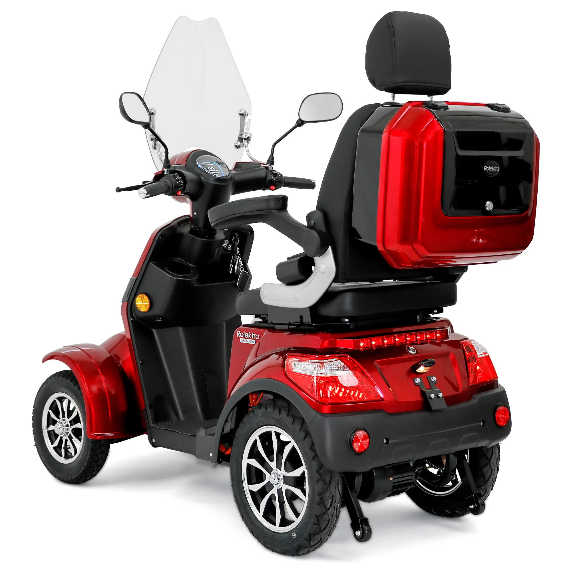 35123 E Quad25V2 Premium Rot 004.jpg Rolektro E-Quad V.2 PremiumRolektro E-Quad V.2 Premium - Afbeelding 7