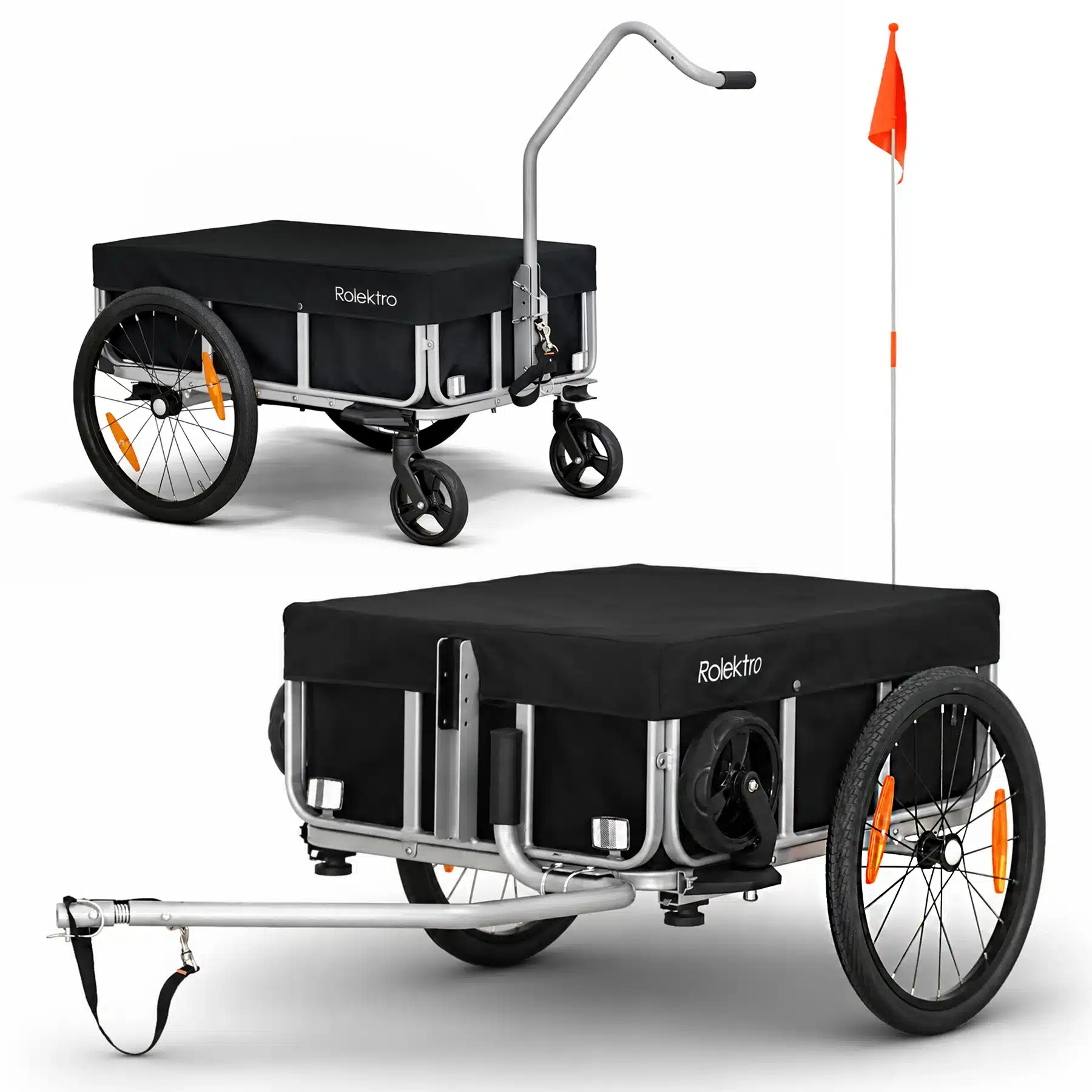 35413 Anhanger Premium 001.jpg Rolektro Premium scootmobiel aanhanger | 120L & 45 kg - Afbeelding 2