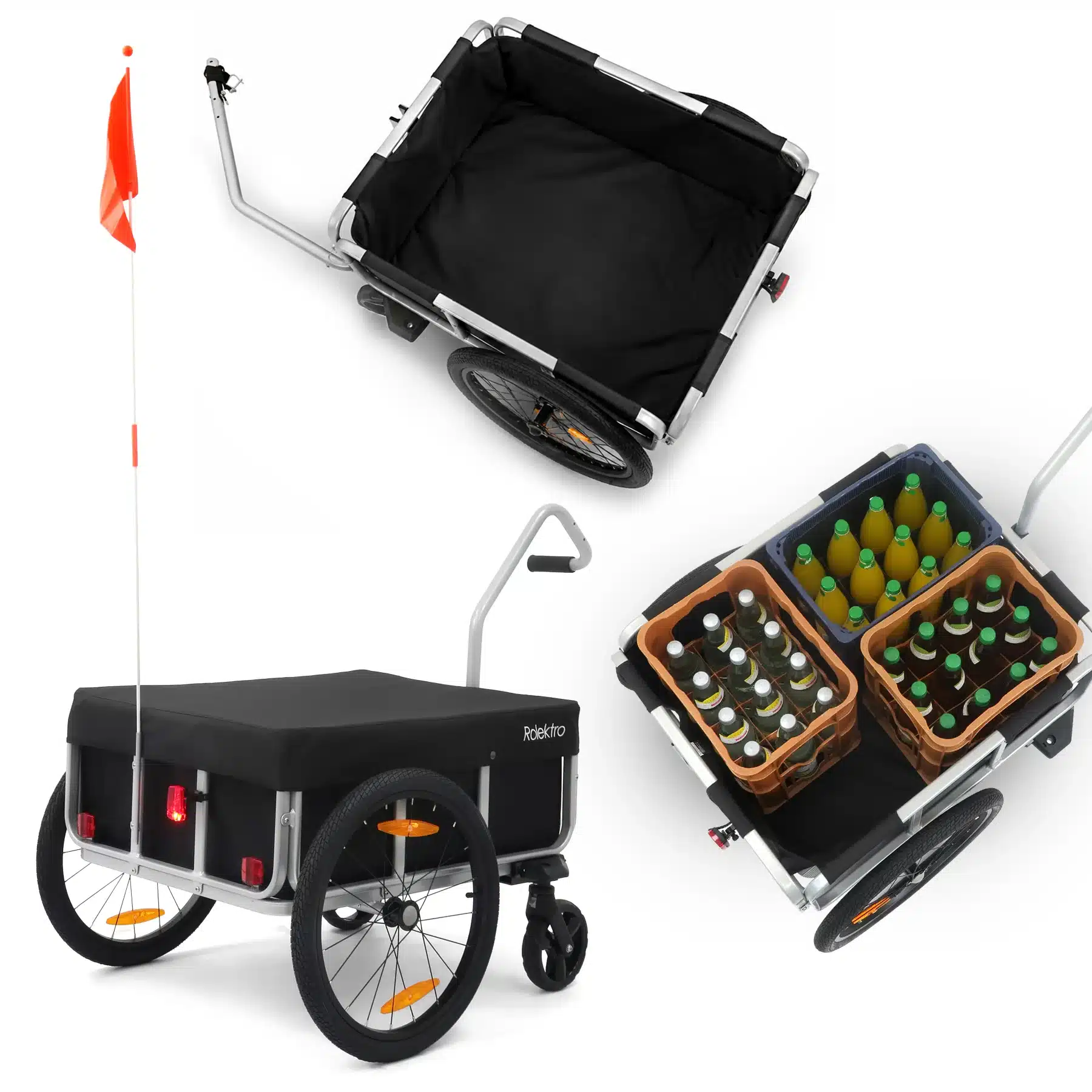 35413 Anhanger Premium 006.jpg Rolektro Premium scootmobiel aanhanger | 120L & 45 kg - Afbeelding 7