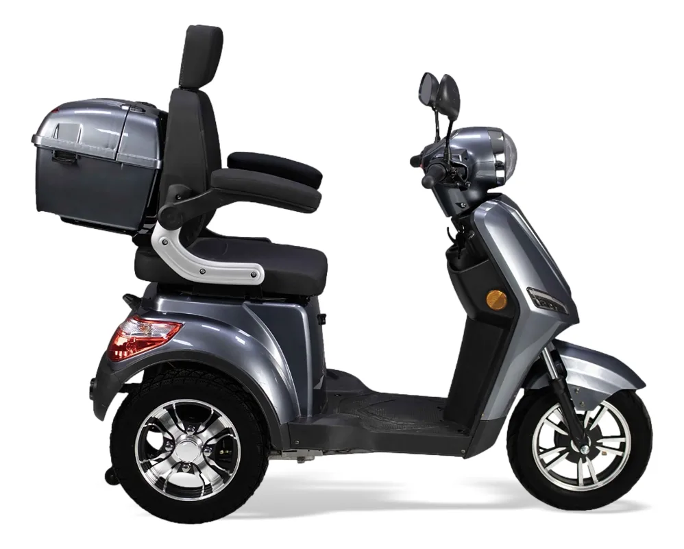 volta vm4 neo grey 1.jpeg Volta VM4 Neo Driewiel Scootmobiel - kleur grijs - Snelheid max 25 km - Afbeelding 3